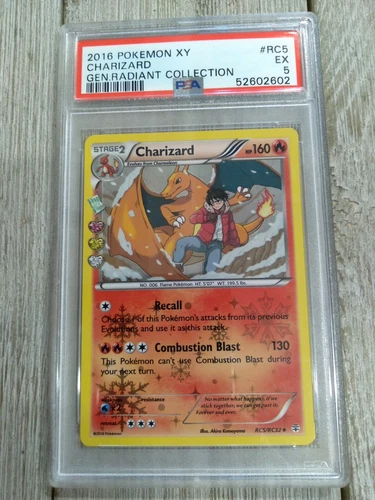 PSA 5 Charizard 2016 Pokemon XY Generation Radiant Collection RC5/RC32