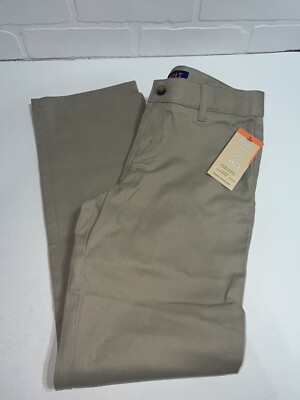NWT! FRENCH TOAST G Straight Leg Pants KHAKI Size 12 Uniform