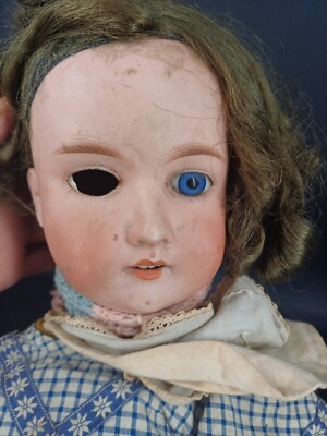 ANTIKE PORZELLANKOPFPUPPE ARMAND Marseille A. 390 7 1/2 M. Mit