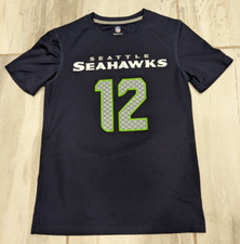 NFL Seattle Seahawks Youth M 10/12 Fan 12 Jersey Graphic T-shirt Blue