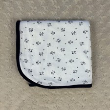 Precious Firsts by Carter's Airplane Baby Blanket Blue White Gray Stars Security