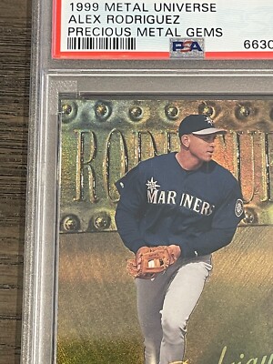 1999 Metal Universe Precious Metal Gems Alex Rodriguez PMG