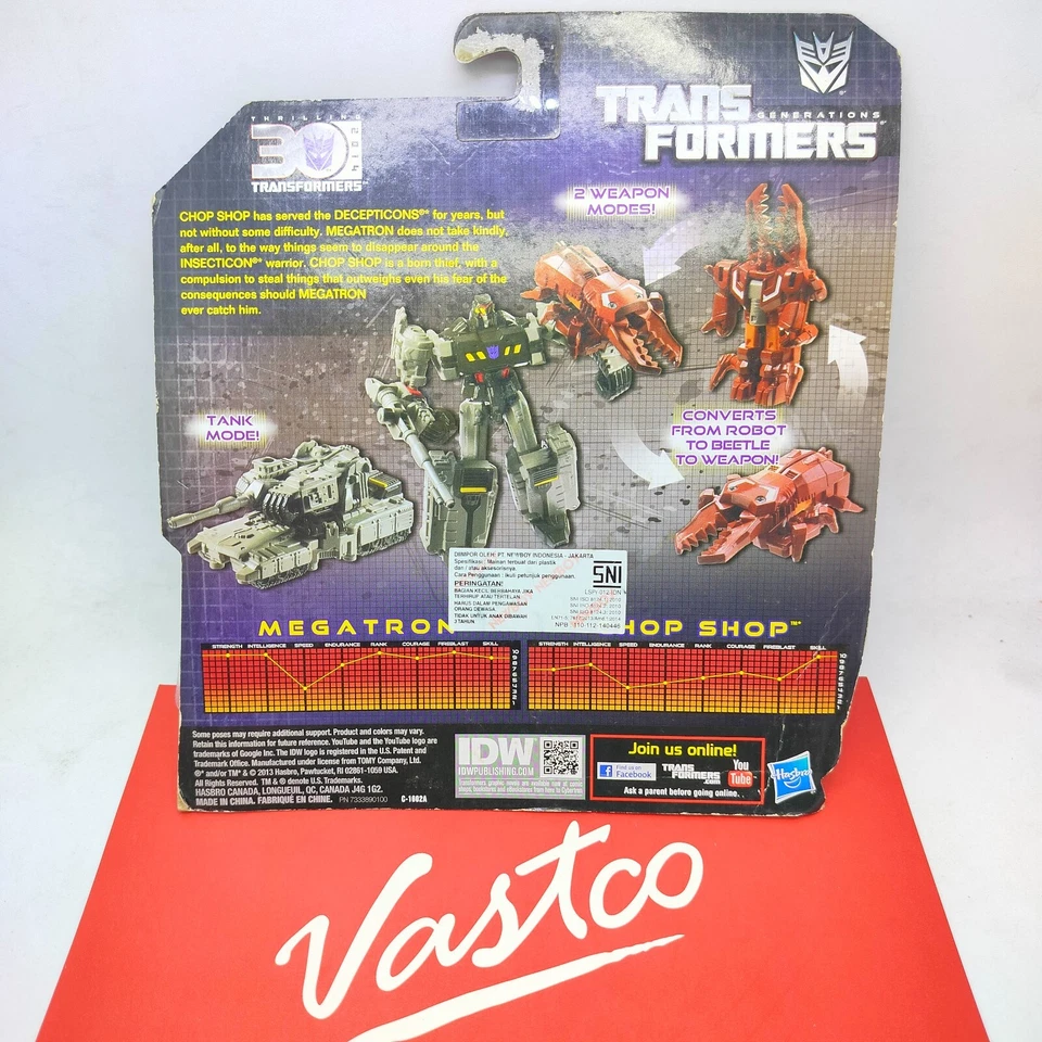 Hasbro Thrilling 30 Transformers Generations Decepticon Megatron & Chop Shop - Image 4 of 4