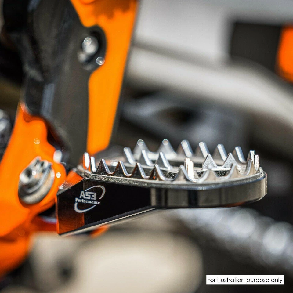 AS3 FOOT PEGS for KTM 125 250 350 450 SX SXF 2016-2022 300 500 EXC 2017-2022 — 第 3/4 张图片