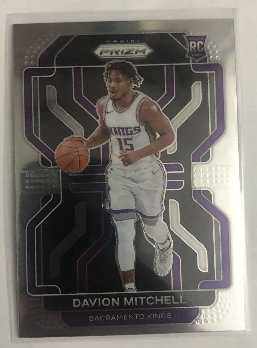 2021-22 Panini Prizm Basketball Davion Mitchell RC #312 Kings Rookie Card