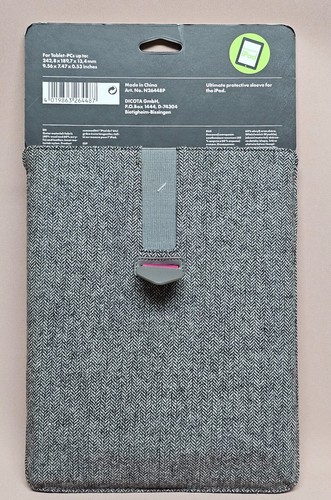 Dicota Housse Bag for iPad Cover snug protection tailor-made Grey/Pink - Picture 2 of 10