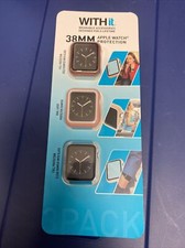 WITHit Protection for 38mm Apple Watch, Exclusive 3 Pack - NEW
