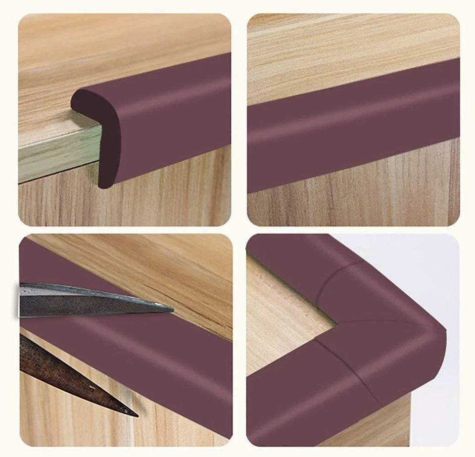 Protectores de bordes de pared de mesa de muebles de alta densidad de calidad premium extra gruesos Foto 3 de 4