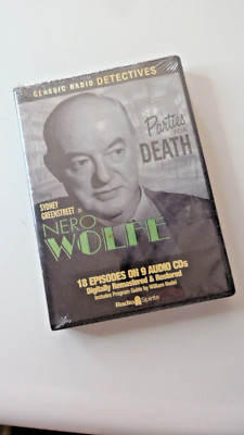 Nero Wolfe Parties for Death 18 Audio on 9 CDs Classic Radio Detectives FREE Shp