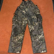 Mens Scent Blocker Plus Camo Mossy Oak BiBS Removable Insulation Size XL