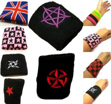 2X Sport Wrist Sweat Bands Wristbands Fitness Sweatbands Gym Tennis Logo Band