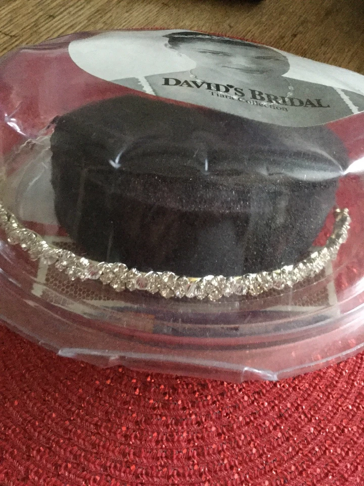 DAVID'S СВАДЕБНАЯ ТИАРА ГОЛОВНОЙ УБОР ОБРУЧ выпускного вечера свадьбы - Изображение 4 из 4
