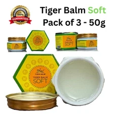 Tiger Balm Soft Ointment Relief of Minor Headaches due to Muscle 50g - 3 Packs
