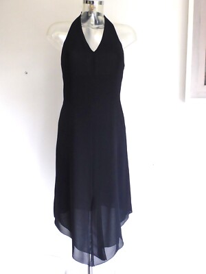 TAPIOCA/JOSE PEDRO ZOTANO 2-teiliges Gala-Outfit Kleid+Schal Chiffon schwarz D38
