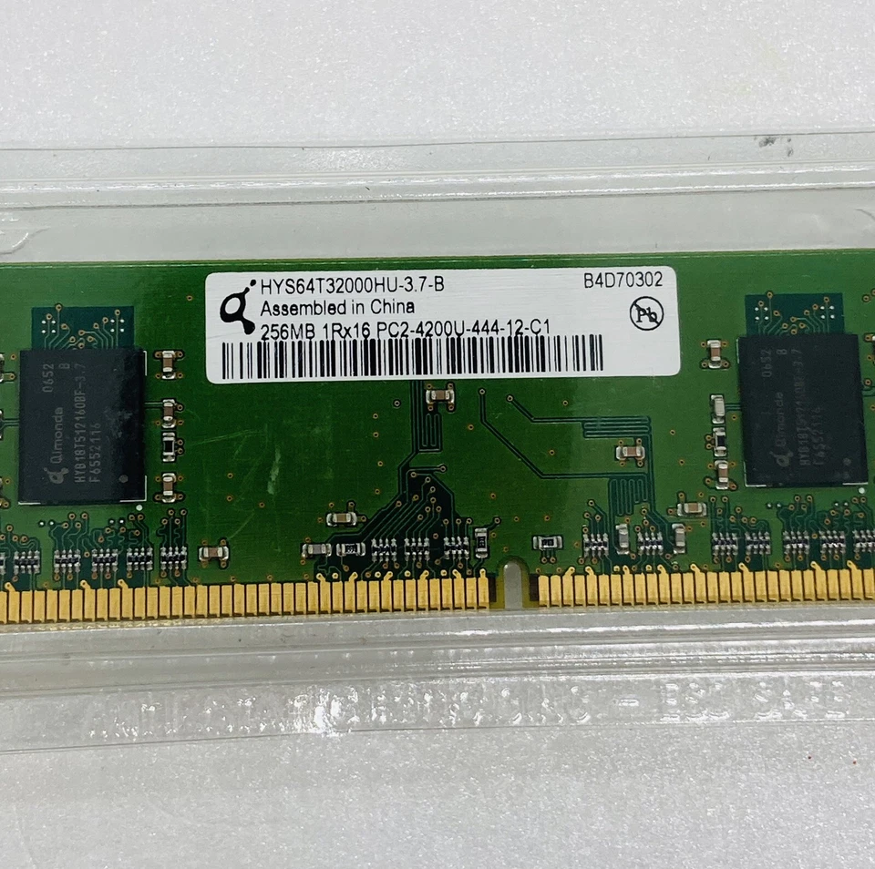 Qimonda 256MB PC2-4200R Memory RAM - HYS64T32000HU-3.7-B 10 - Image 2 of 4
