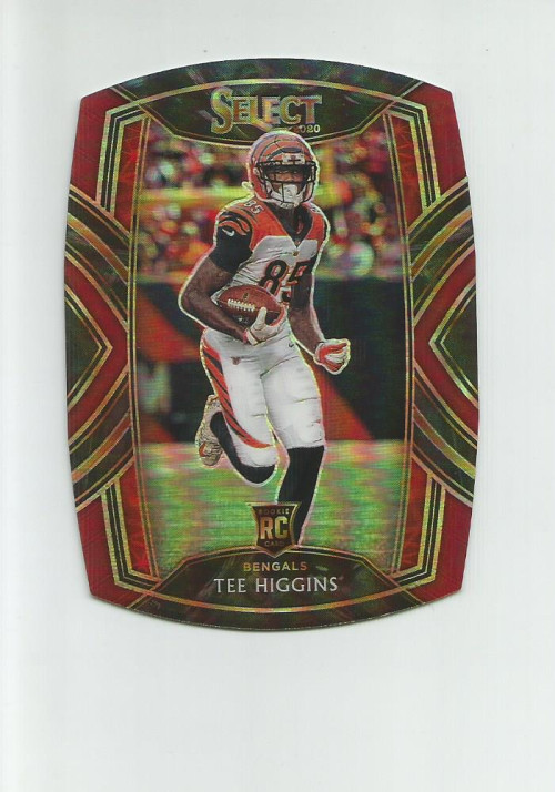 2020 SELECT PRIZM MAROON DIE CUT  #260 TEE HIGGINS