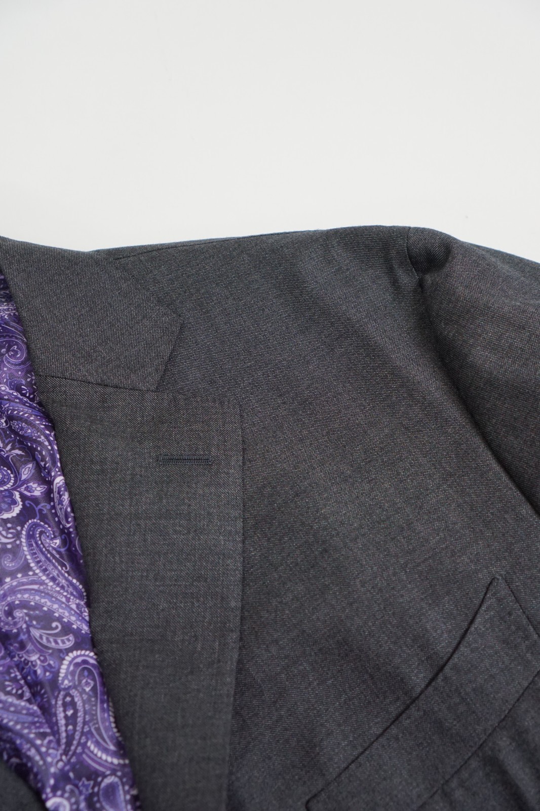 Men Suitsupply Blazer La Spalla Grey Wool Vitale Barberis Size 30 EU60S UK/US50S image 4