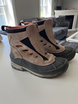 LL Beans Kids Size Zip Up Duck Boots Snow Boots