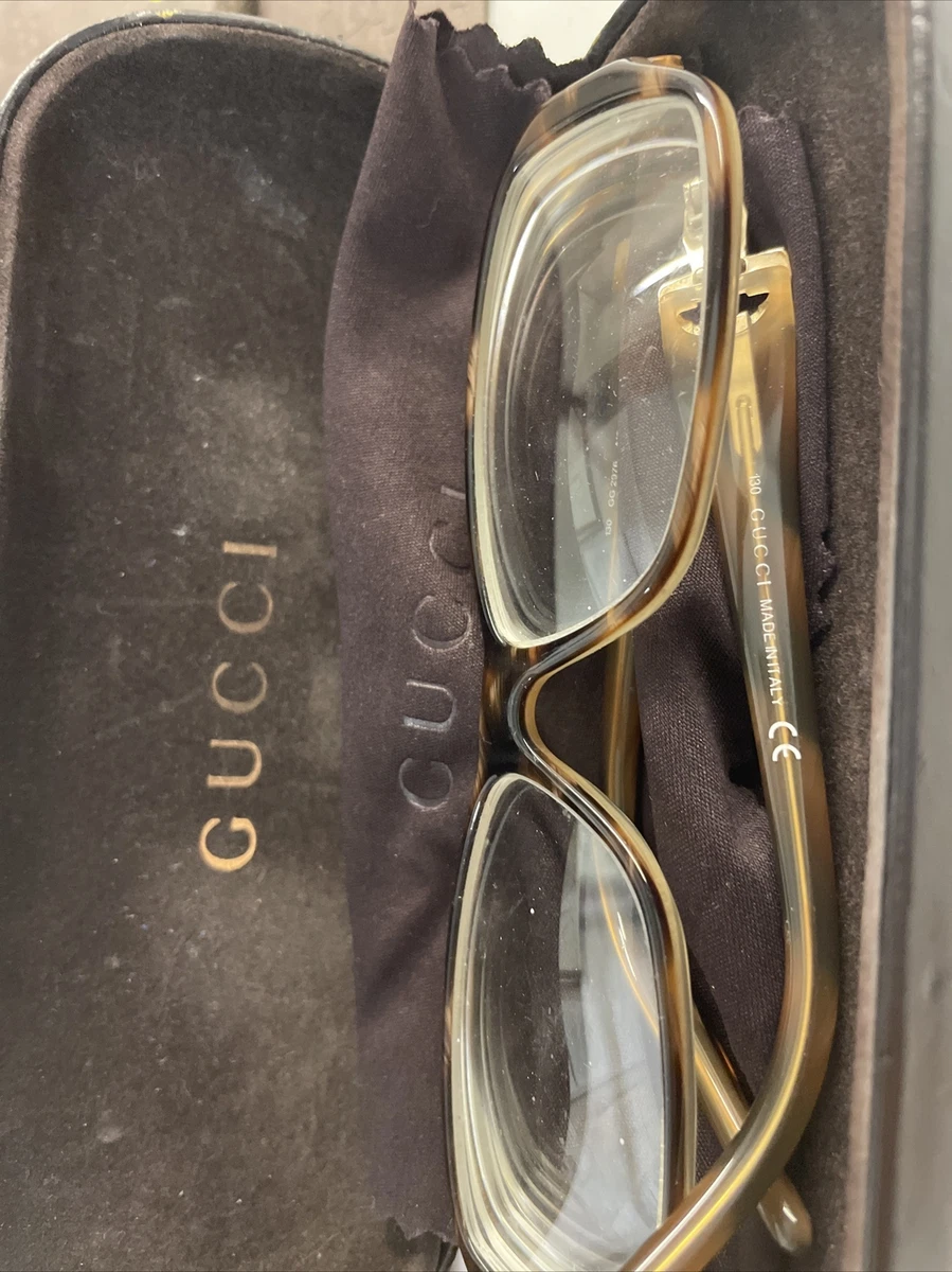 Gucci Broken Horsebit Glasses With Case Cloth And Rx Need Repair