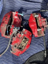2017 2018 2019 2020 Infiniti Q50 Red Sport Akebono Brake Calipers Set OEM #0906