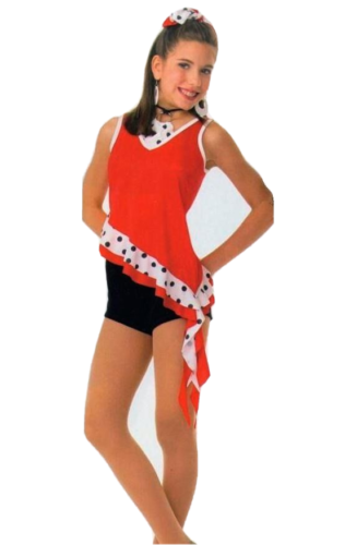 Disfraz de baile pequeño estilo callejero X-pequeño niño pantalones cortos y top de spandex EE. UU. - Imagen 1 de 5