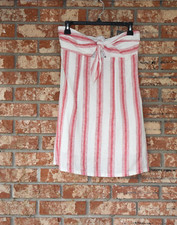 Forever 21 Multicolored Strapless Linen Dress NWT