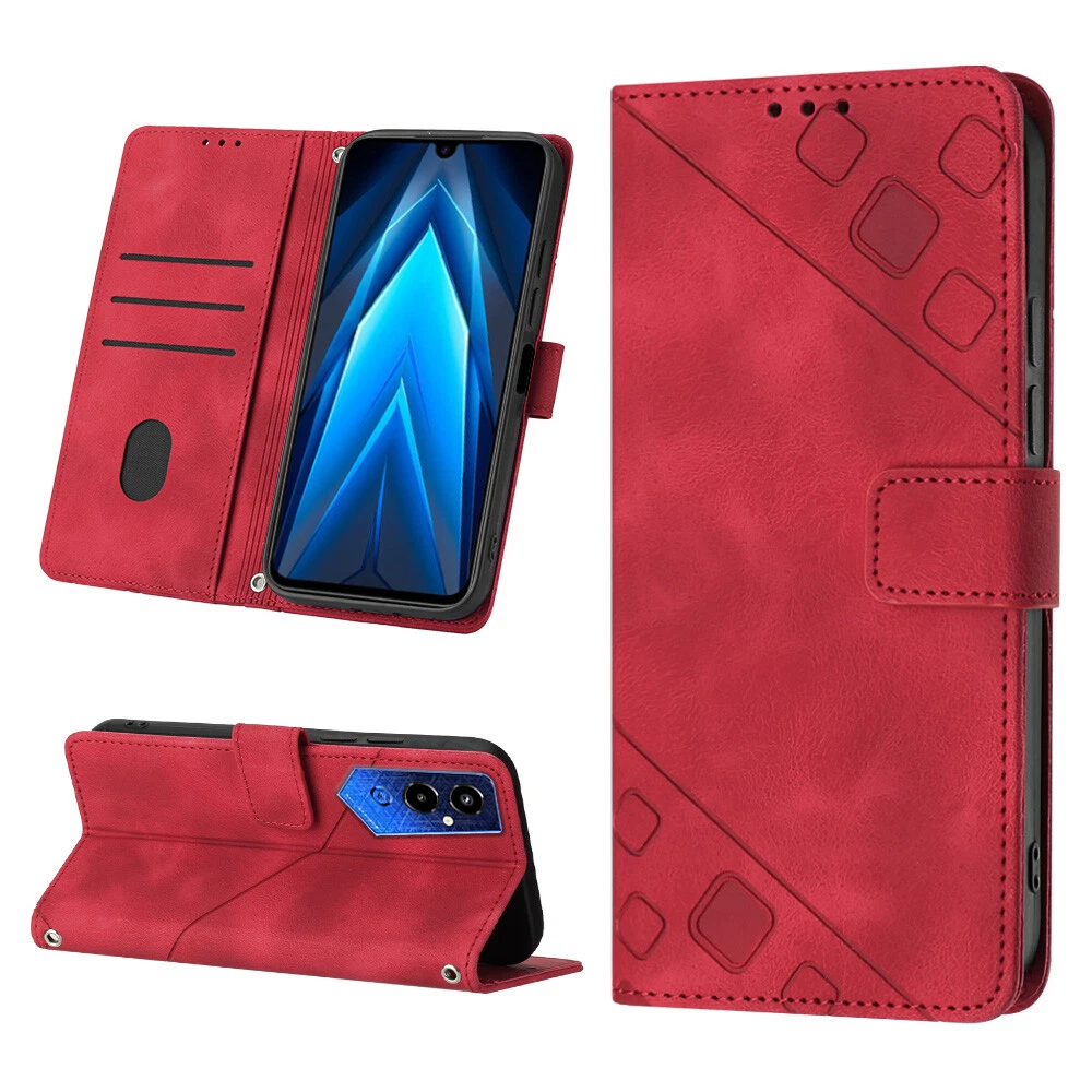 Phone Case For Tecno Pova 4 Pro LG8N Leather Flip Cover Patterned Protector