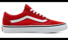 VANS Old Skool Racing Red Size 6 Unisex Skater Shoes Great Cond Sneaker