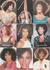 WHITNEY HOUSTON 12 CARD 1990 PORTUGUESE CALENDAR SET