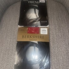 Lot Of 2 Vintage Trend by Berkshire lace Garter Stocking Panyhose A-B Black Red