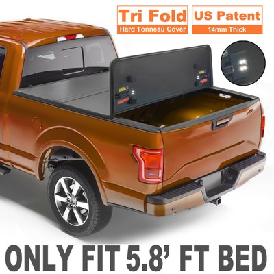 Tri Fold 5 8 Feet Hard Truck Tonneau Cover For 19 20 Chevy Silverado Gmc Sierra Ebay