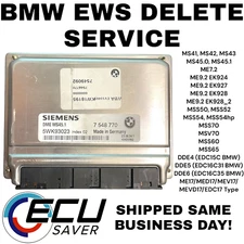 🔥BMW DME EWS Delete Service🔥 MS41 MS42 MS43 MS45 MSS52 MSS54 ME7 M50 M52 M54