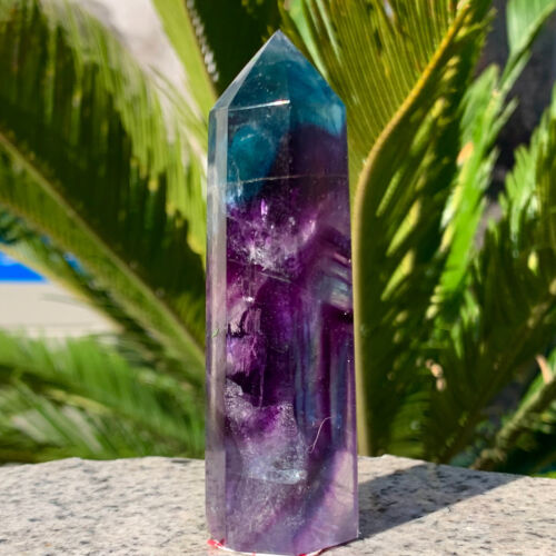 109G Natural colour Fluorite Crystal obelisk crystal wand healing stan - Picture 4 of 15