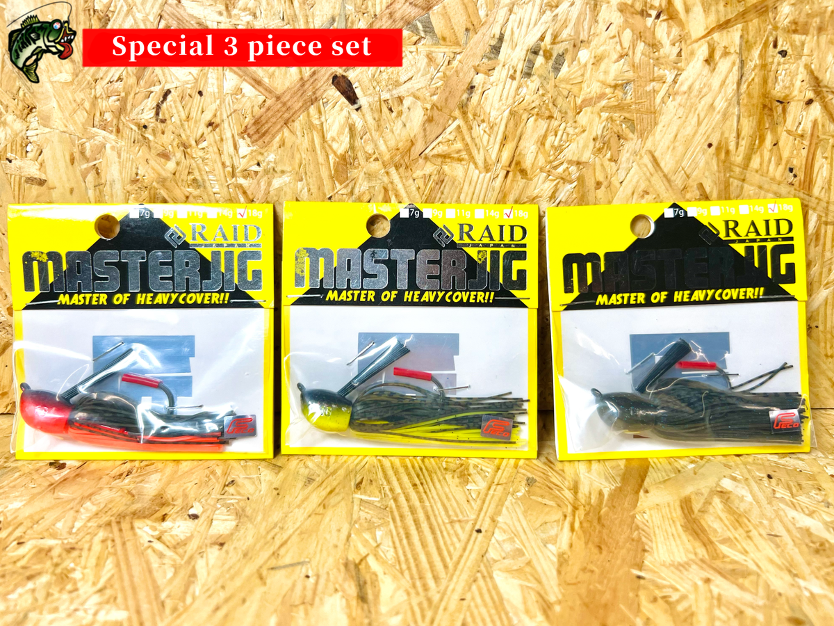 Raid Japan [Special 3 piece set] MASTER JIG 18g bass fishing
