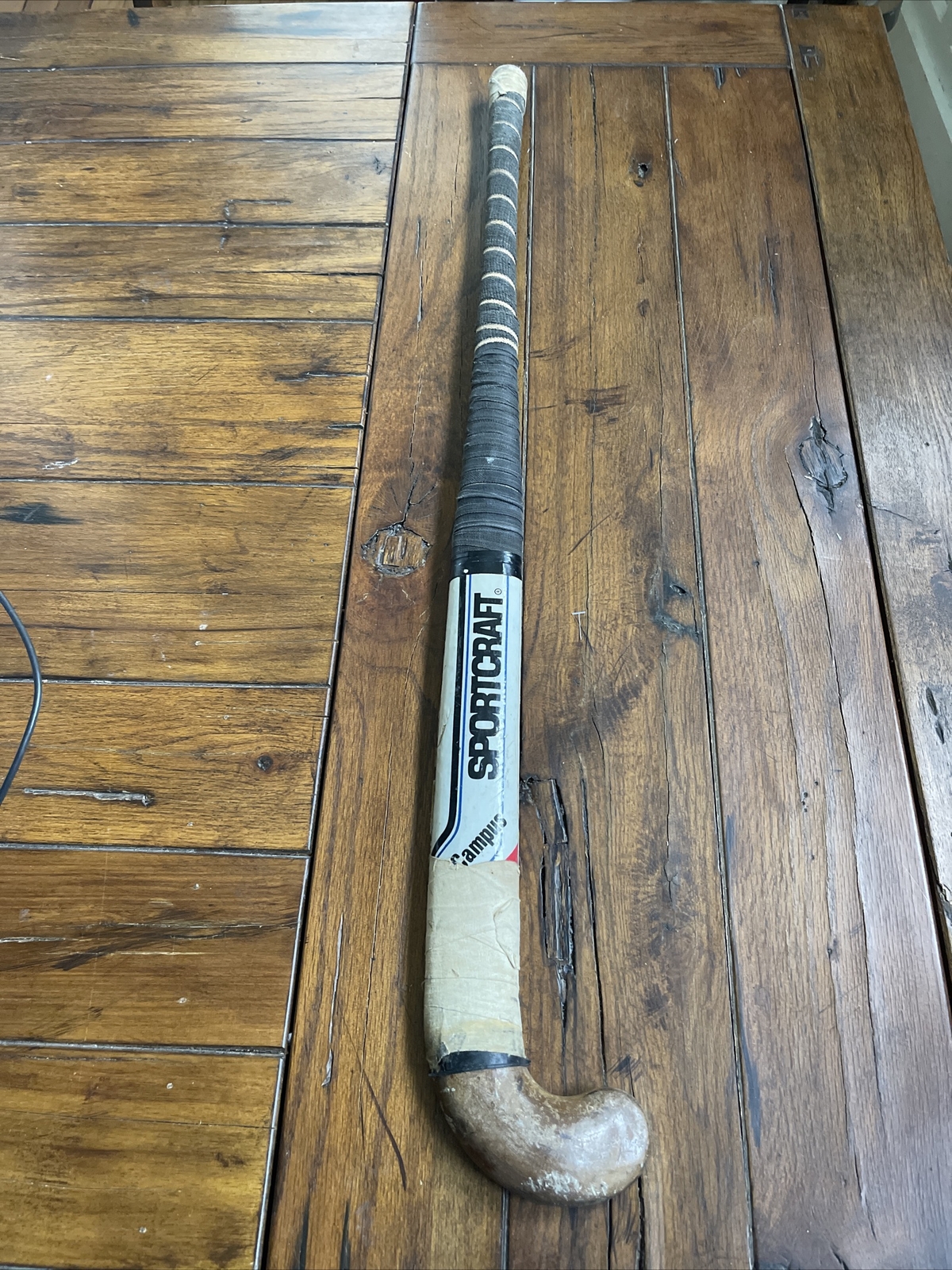 Vintage Field Hockey Stick Sportcraft 05151 Mulberry Head Wood Olympia