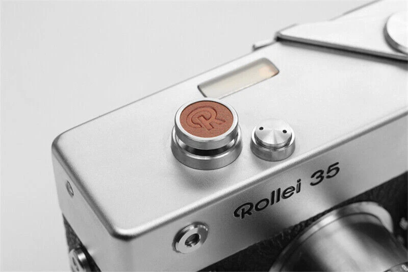 Rolleiflex Rollei 35 Camera Shutter Release Button Steel Brass Leather Metal Key - Image 4 of 4