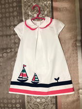 New Gymboree toddler girls white dress with sail boats size 3T