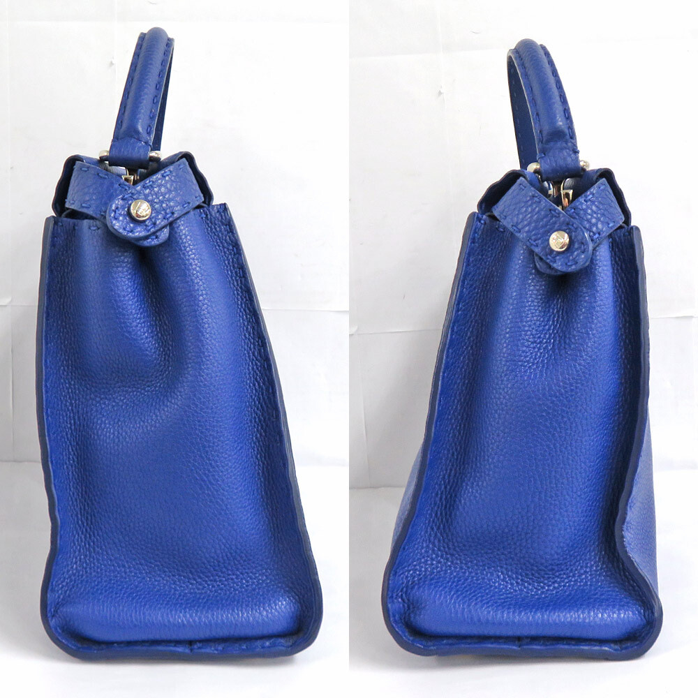 【関税&送料込】Fendi Fendi Air Force Blue Leather Fold Thon FENDI Peekaboo Selleria Blue Neon 8BN226 Leather bg17604 | eBay