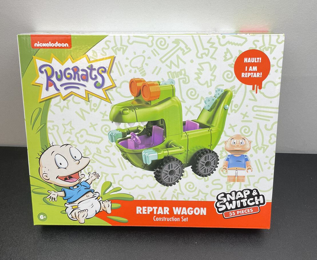 Nickelodeon Rugrats Reptar Wagon Snap & Switch Construction Set 35