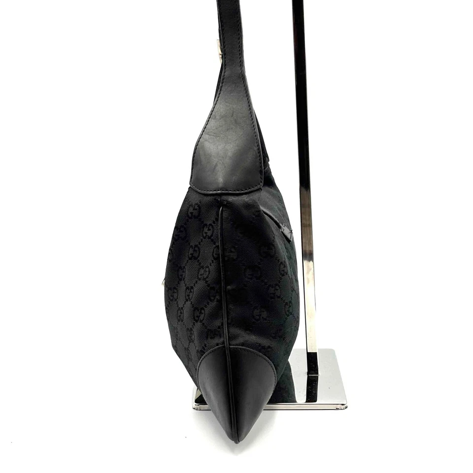 GUCCI Shoulder Bag Jackie Sherry GG Canvas Black Authentic - Image 3 of 4