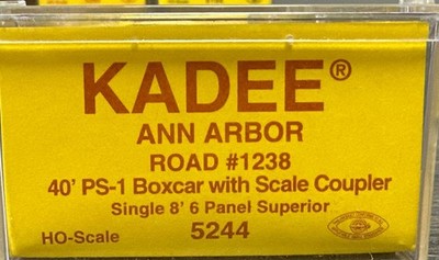 Kadee Cars HO Scale #5244 40  PS-1 Boxcar Ann Arbor #1238 NIB