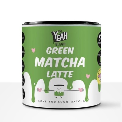 The Yeah Blend Green Matcha Latte 250g Vegan Matcha Latte Pulver