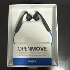Shokz OpenMove Wireless Bone Conduction Headphones Blue S661 NEW