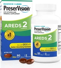 AREDS 2 Eye Vitamins, #1 Eye Doctor Recommended Brand, Lutein and Zeaxanthin Sup