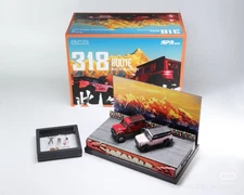 GCD 1:64 Route 318 2-Car Set w/Figure & Accessories 2025 APAxpo Foshan Car Model
