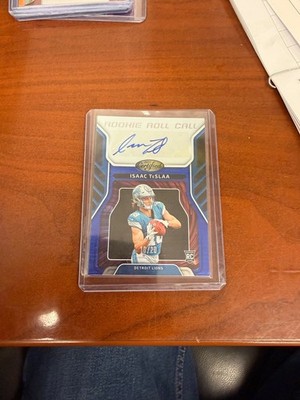 2025 panini certified rookie roll call auto Issac Teslaa blue etch 16/20