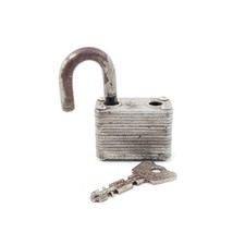 Vintage Master Lock 22 346 Padlock With Key Shop Lock Steel USA Works Unlocks