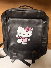 ❤️ Hello Kitty ❤️ Rucksack, schwarz, Kunstleder, unbenutzt, Sammlungsauflösung