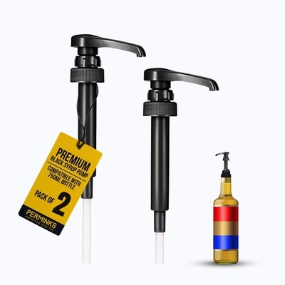 Premium Syrup Pump Compatible with Torani 750 ml Bottle No Spill, No Clog 2Pcs