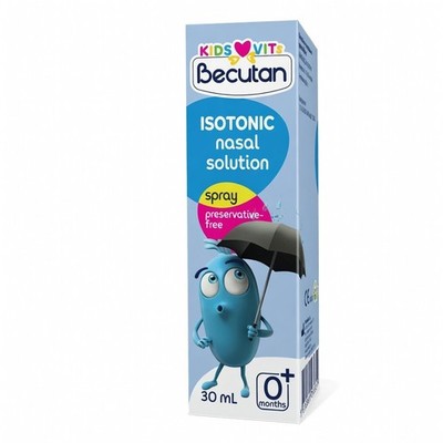 2X Becutan Kids Vits Nasenspray - Isotonische Meerwasserlösung für Kinder
